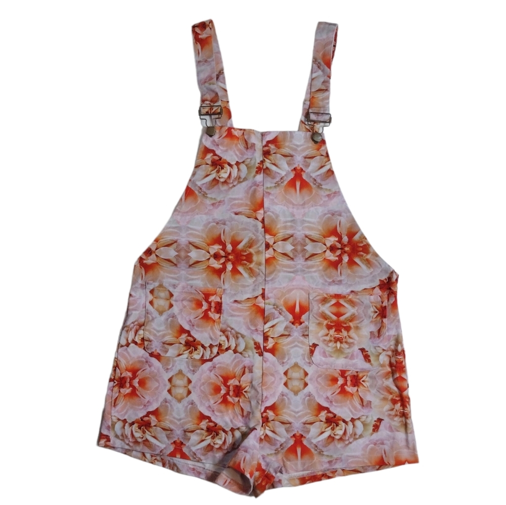 Shein X Meg Capaldi Tallon Floral Print Pocket Front Overall